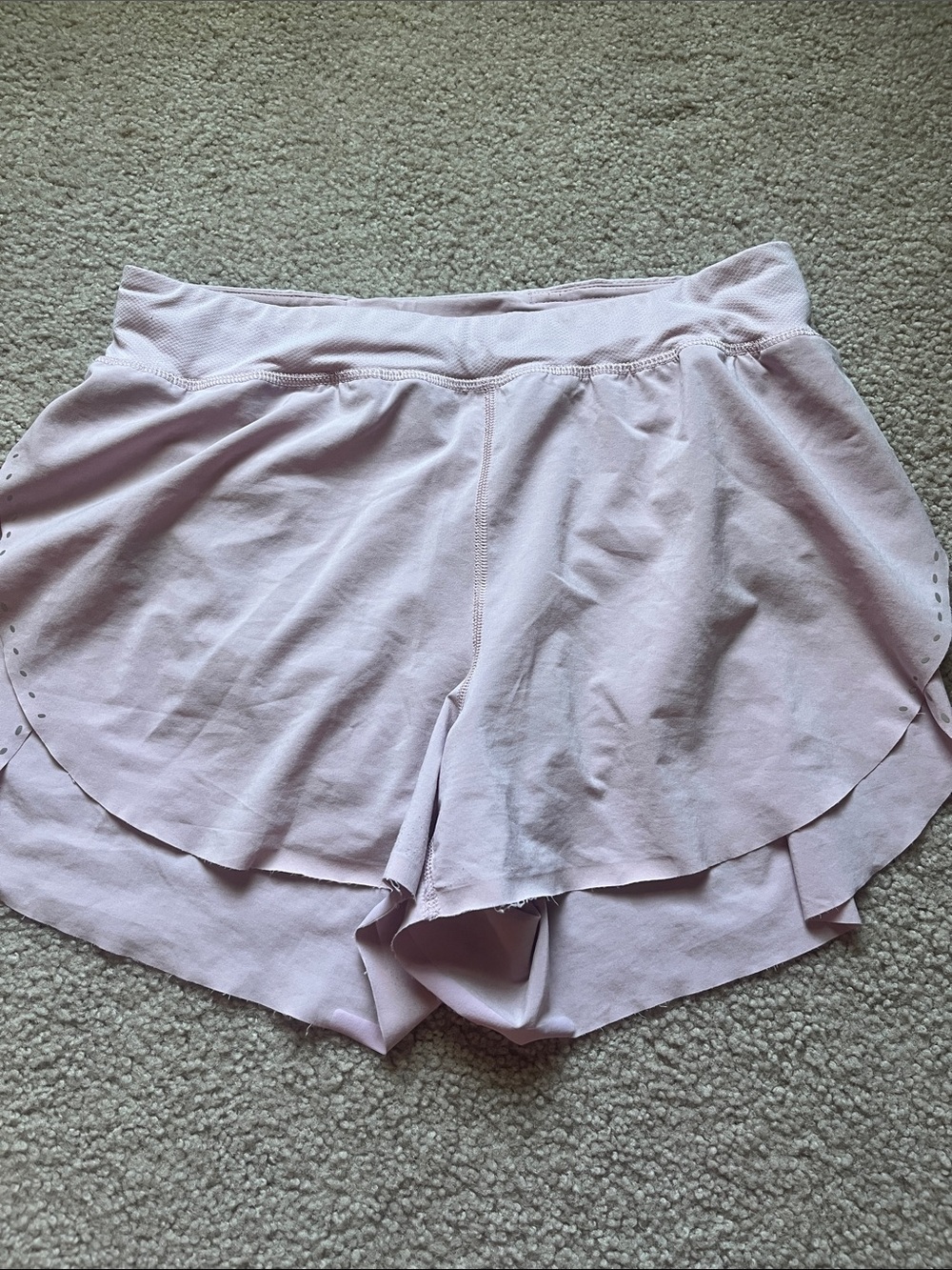 lululemon athletica Light Pink Layered Running Shorts
